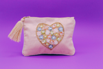 Carica l&#39;immagine nel visualizzatore di Gallery, sprixy box regalo per lei per lui idee regalo compleanno per lei romantico Pochette rosa con cuore
